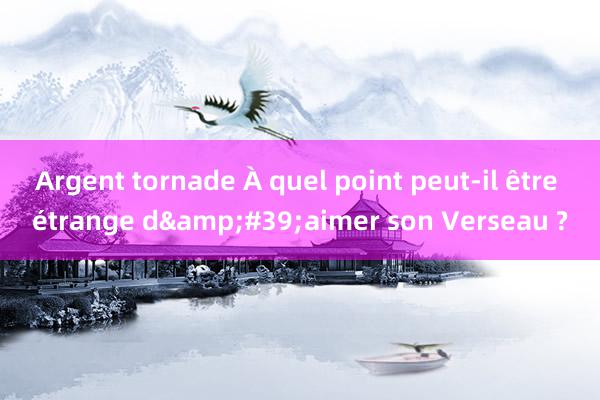 Argent tornade À quel point peut-il être étrange d&#39;aimer son Verseau ?