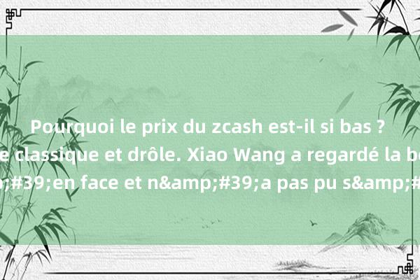 Pourquoi le prix du zcash est-il si bas ? Une blague hilarante classique et drôle. Xiao Wang a regardé la belle collègue d&#39;en face et n&#39;a pas pu s&#39;empêcher de le dire à Xiao Zh